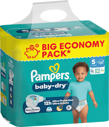 Pampers Baby Dry Windeln Gr 5 11 16 Kg Big Pack – afbeelding 2