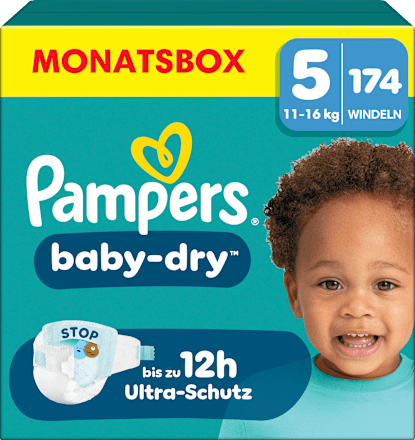 Pampers Baby Dry Windeln Gr 5 Junior 11 16 Kg Monatsbox