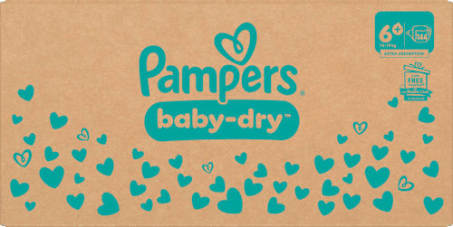 Pampers Baby Dry Windeln Gr 6 Extra Large 14 19 Kg Monatsbox – afbeelding 2