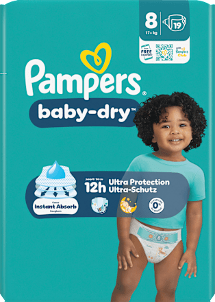 Pampers Baby Dry Windeln Gr 8 Xl 17 Kg