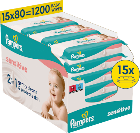 Pampers Feuchttuecher Sensitive 15x80 st Vorteilspack