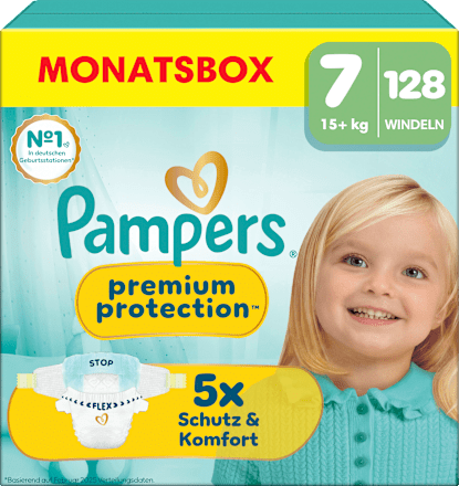 Pampers Premium Protection Windeln Gr 7 Extra Large 15 Kg Monatsbox
