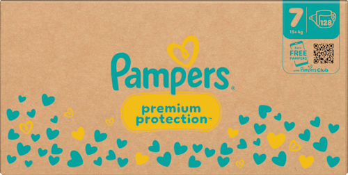 Pampers Premium Protection Windeln Gr 7 Extra Large 15 Kg Monatsbox – afbeelding 2