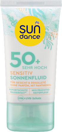 Sundance Zonnebrandfluid Gezicht Gevoelig, SPF 50+, 50 ml