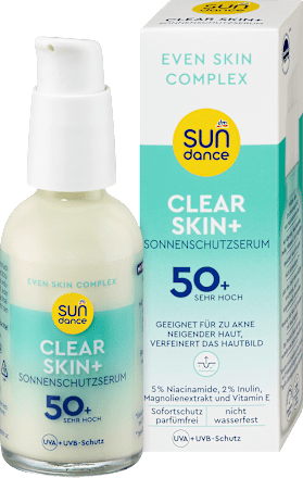 Sundance Zonnebeschermingsserum Gezicht Clear Skin+ SPF 50+, 50 ml