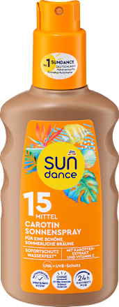 Sundance Zonnebrandspray Carotin SPF 15, 200 ml